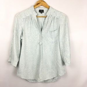 Market & Spruce Chambray 3/4 Sleeve Light Tunic